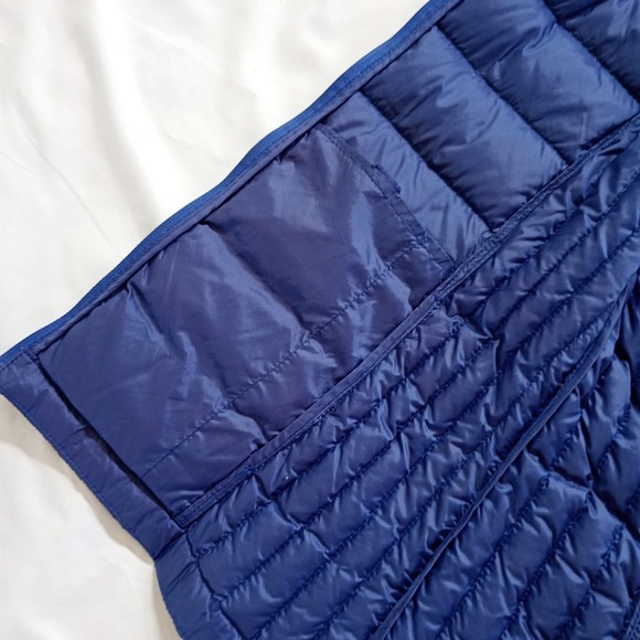 Heatpeek lightweight nylon collapsible Women's Blue Puffer Vest M - Picture 11 of 12
